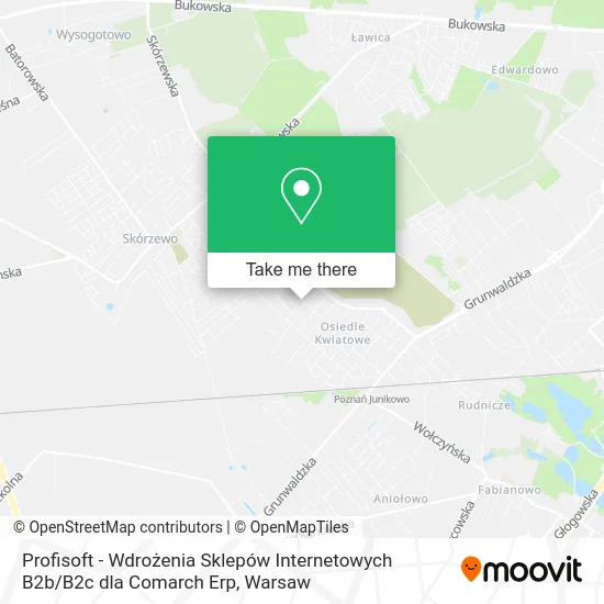 Карта Profisoft - Wdrożenia Sklepów Internetowych B2b / B2c dla Comarch Erp