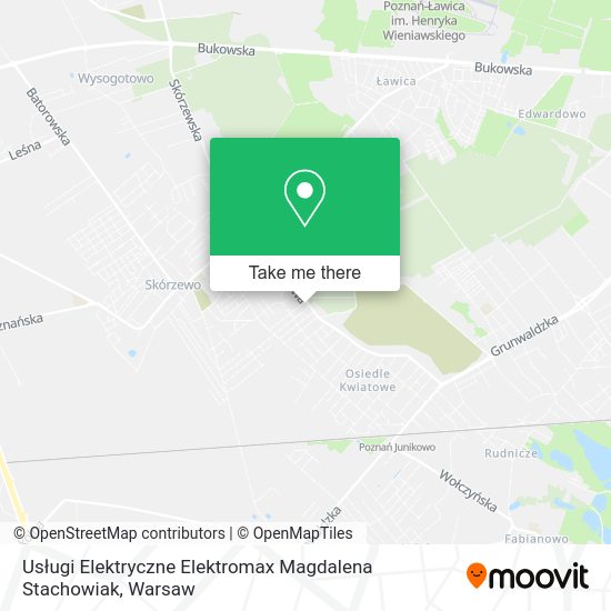 Карта Usługi Elektryczne Elektromax Magdalena Stachowiak