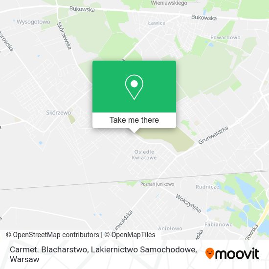 Carmet. Blacharstwo, Lakiernictwo Samochodowe map