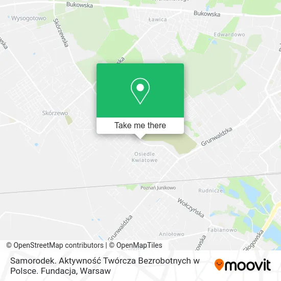 Карта Samorodek. Aktywność Twórcza Bezrobotnych w Polsce. Fundacja
