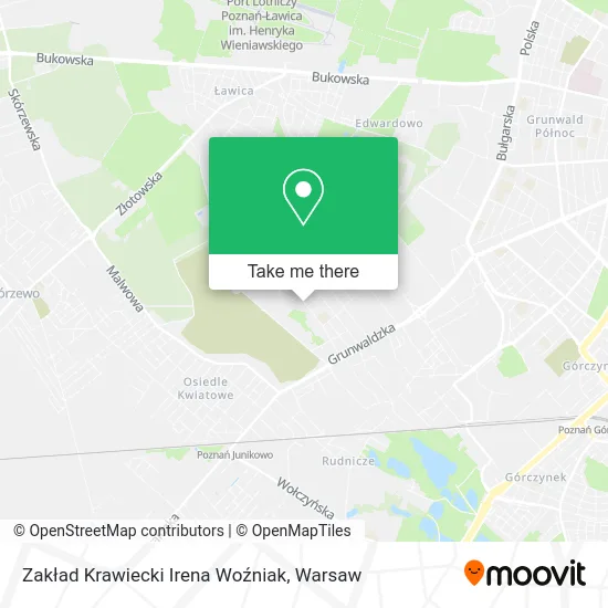 Zakład Krawiecki Irena Woźniak map