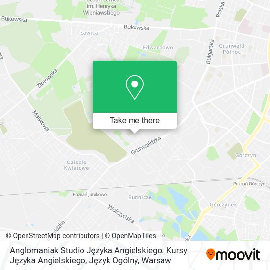 Anglomaniak Studio Języka Angielskiego. Kursy Języka Angielskiego, Język Ogólny map