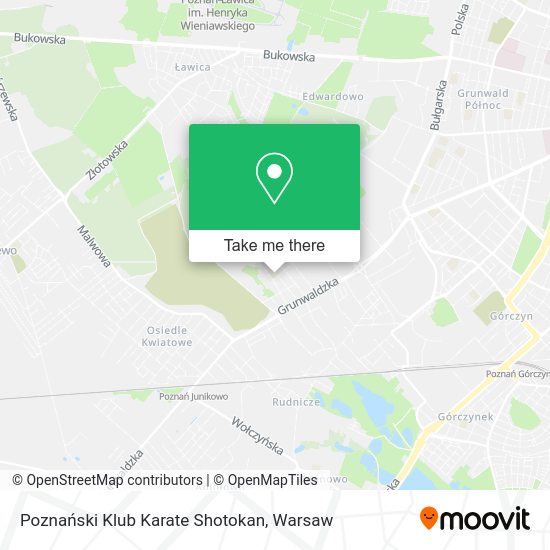 Poznański Klub Karate Shotokan map