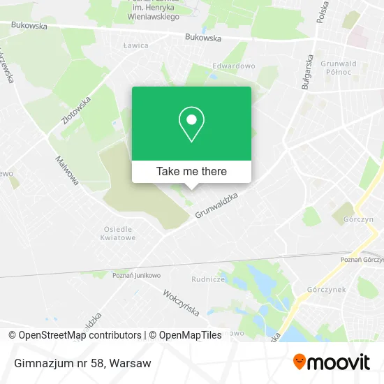 Gimnazjum nr 58 map