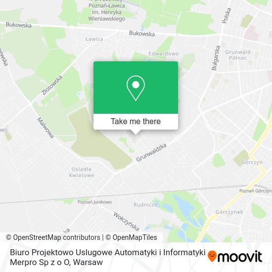 Biuro Projektowo Uslugowe Automatyki i Informatyki Merpro Sp z o O map