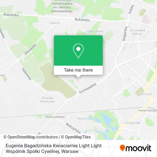 Eugenia Bagadzińska Kwiaciarnie Light Light Wspólnik Spółki Cywilnej map