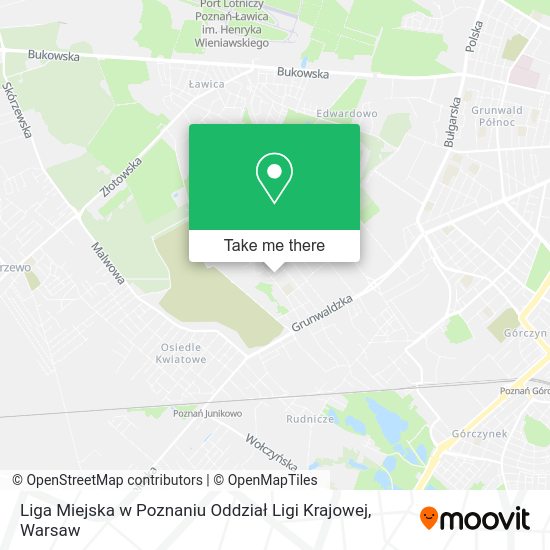 Liga Miejska w Poznaniu Oddział Ligi Krajowej map