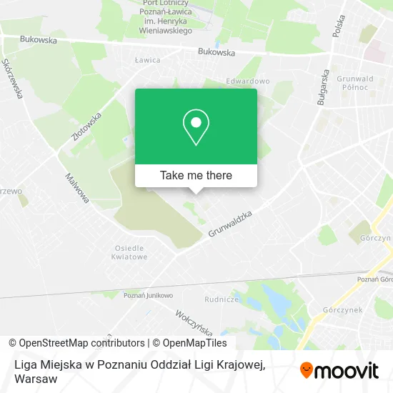 Карта Liga Miejska w Poznaniu Oddział Ligi Krajowej