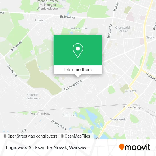 Logiswiss Aleksandra Novak map