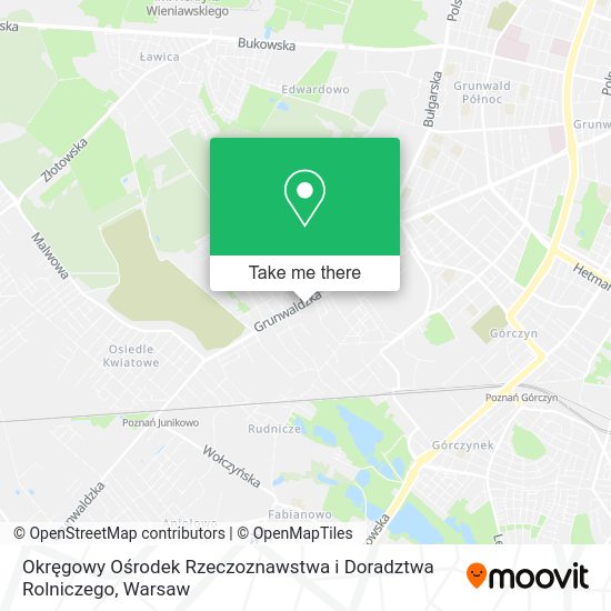 Okręgowy Ośrodek Rzeczoznawstwa i Doradztwa Rolniczego map