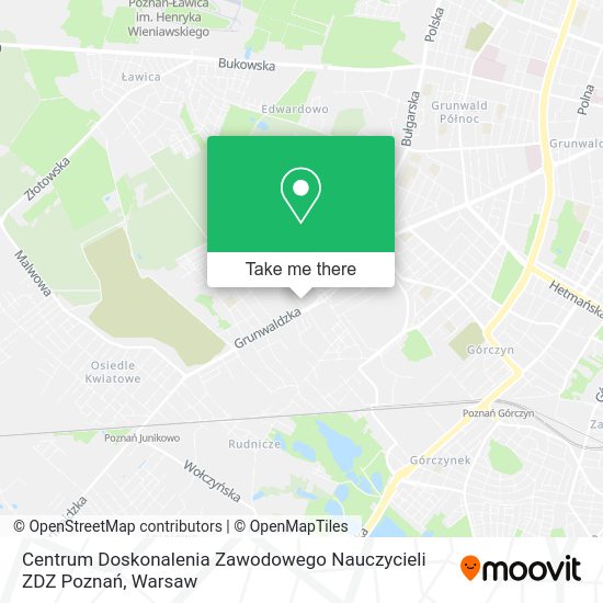 Centrum Doskonalenia Zawodowego Nauczycieli ZDZ Poznań map