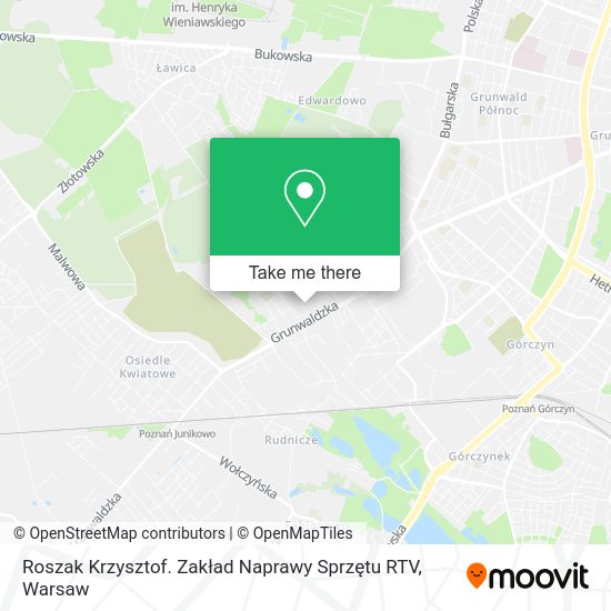 Roszak Krzysztof. Zakład Naprawy Sprzętu RTV map