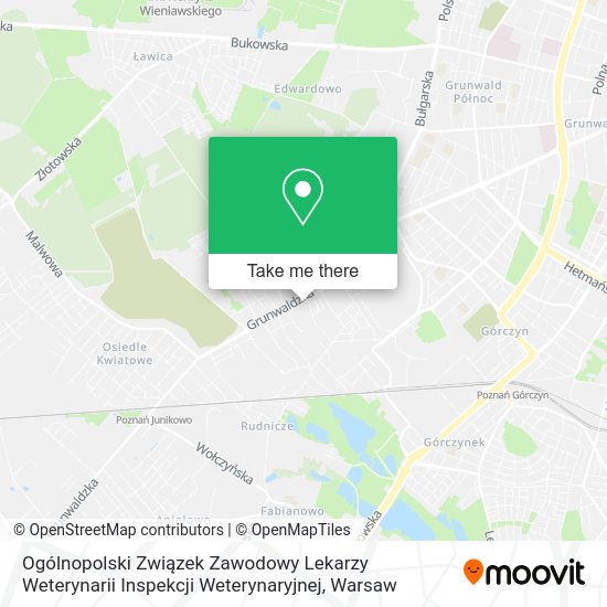 Ogólnopolski Związek Zawodowy Lekarzy Weterynarii Inspekcji Weterynaryjnej map