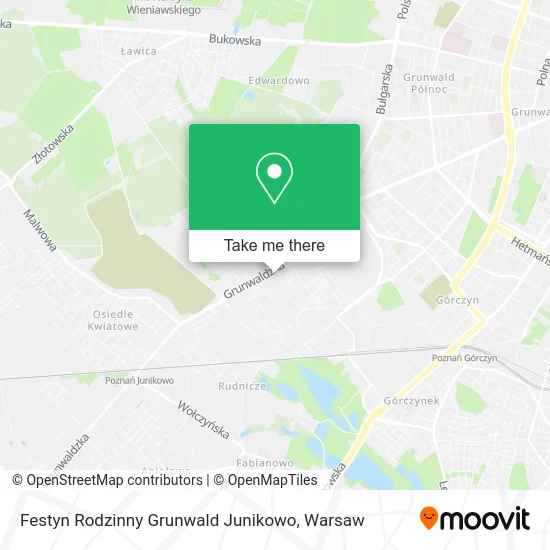 Карта Festyn Rodzinny Grunwald Junikowo