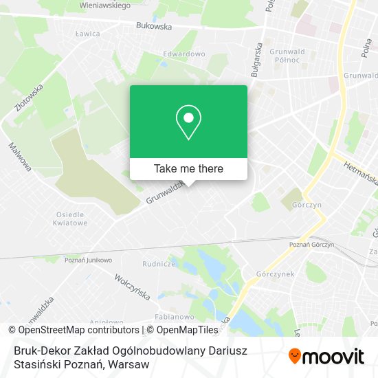 Bruk-Dekor Zakład Ogólnobudowlany Dariusz Stasiński Poznań map