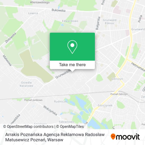 Arrakis Poznańska Agencja Reklamowa Radosław Matusewicz Poznań map