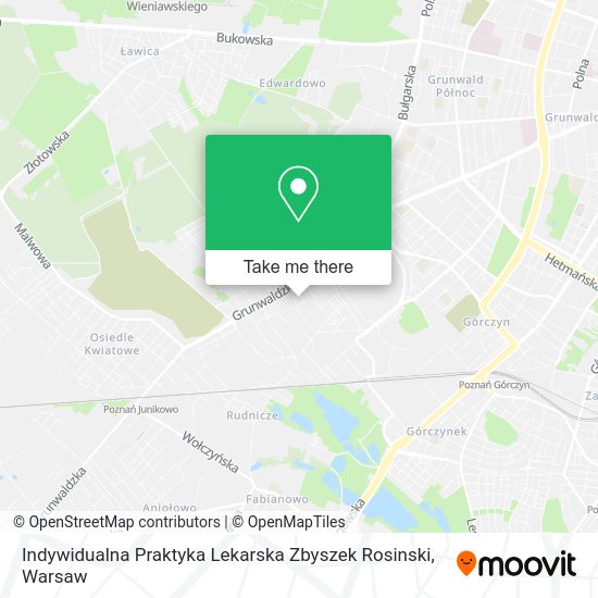 Indywidualna Praktyka Lekarska Zbyszek Rosinski map