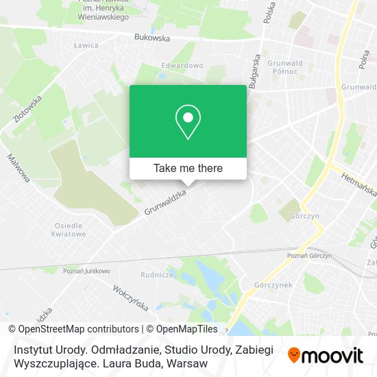 Instytut Urody. Odmładzanie, Studio Urody, Zabiegi Wyszczuplające. Laura Buda map