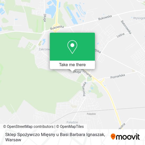 Sklep Spożywczo Mięsny u Basi Barbara Ignaszak map