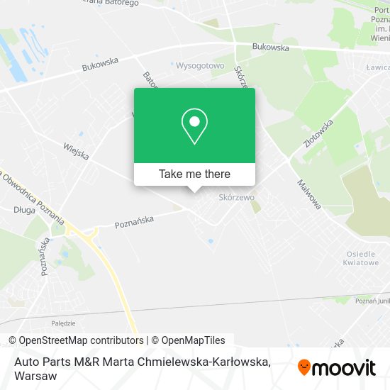 Auto Parts M&R Marta Chmielewska-Karłowska map