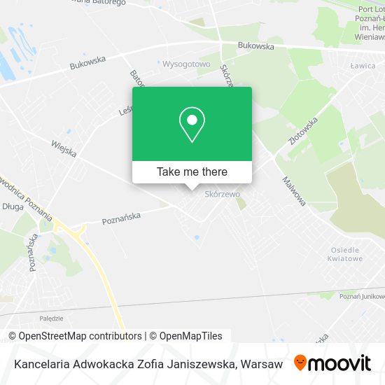 Карта Kancelaria Adwokacka Zofia Janiszewska