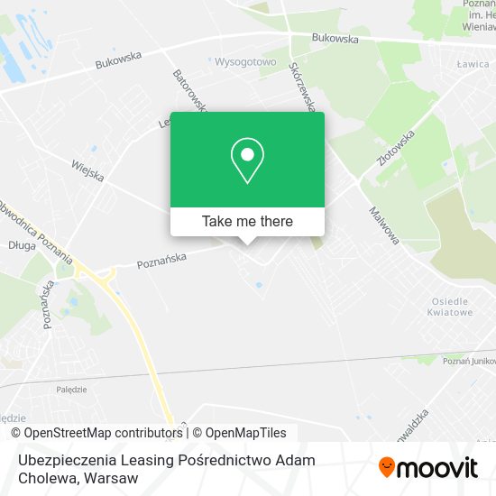 Ubezpieczenia Leasing Pośrednictwo Adam Cholewa map