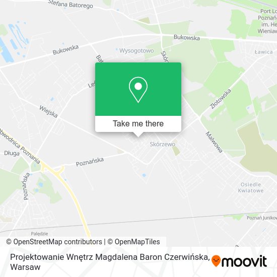 Projektowanie Wnętrz Magdalena Baron Czerwińska map