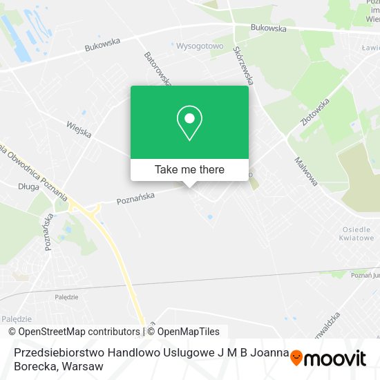 Przedsiebiorstwo Handlowo Uslugowe J M B Joanna Borecka map