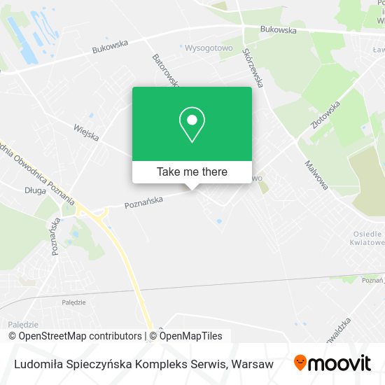 Карта Ludomiła Spieczyńska Kompleks Serwis