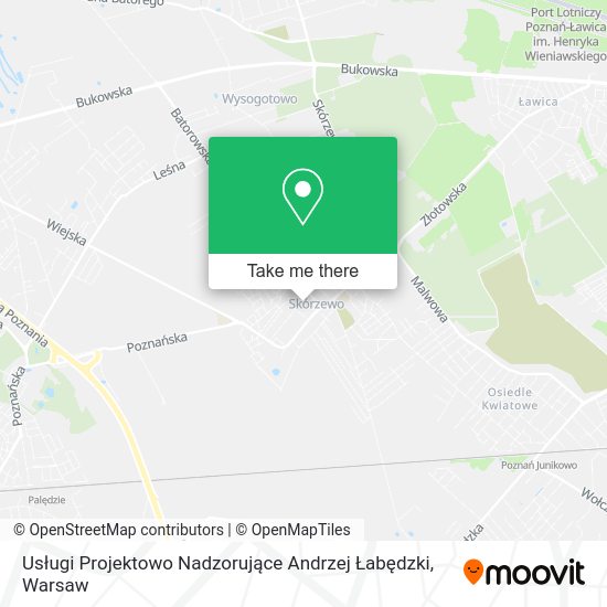 Usługi Projektowo Nadzorujące Andrzej Łabędzki map