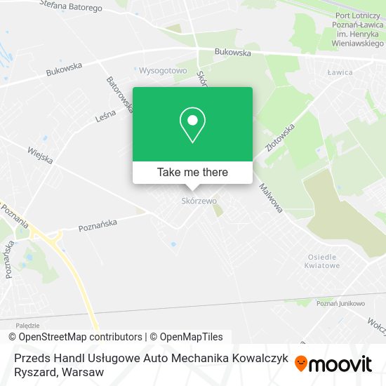 Карта Przeds Handl Usługowe Auto Mechanika Kowalczyk Ryszard