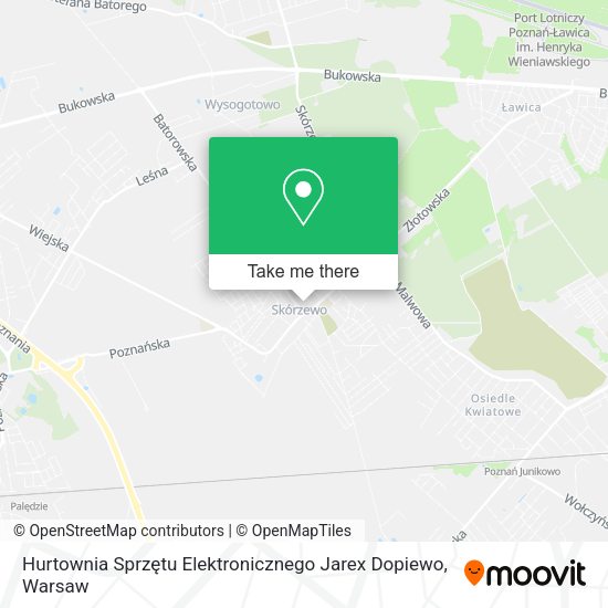 Карта Hurtownia Sprzętu Elektronicznego Jarex Dopiewo