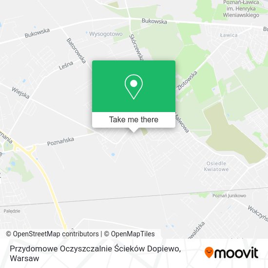 Карта Przydomowe Oczyszczalnie Ścieków Dopiewo