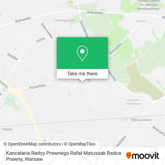 Kancelaria Radcy Prawnego Rafał Matuszak Radca Prawny map