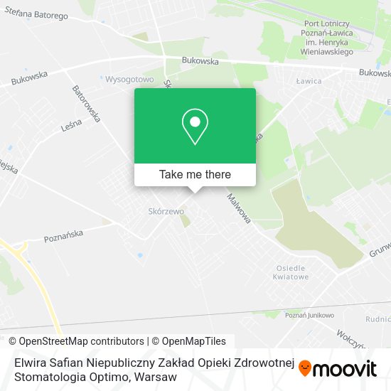 Elwira Safian Niepubliczny Zakład Opieki Zdrowotnej Stomatologia Optimo map