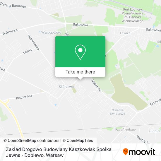 Zakład Drogowo Budowlany Kaszkowiak Spółka Jawna - Dopiewo map