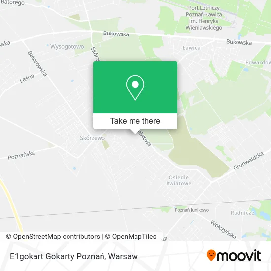 Карта E1gokart Gokarty Poznań