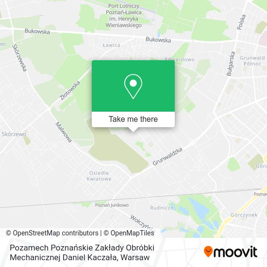 Pozamech Poznańskie Zakłady Obróbki Mechanicznej Daniel Kaczała map