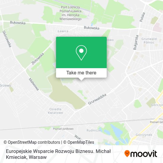 Europejskie Wsparcie Rozwoju Biznesu. Michał Kmieciak map