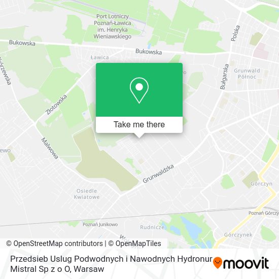 Przedsieb Uslug Podwodnych i Nawodnych Hydronur Mistral Sp z o O map