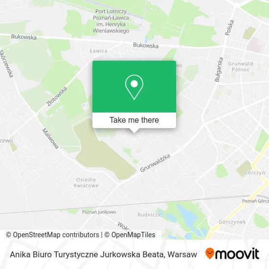 Карта Anika Biuro Turystyczne Jurkowska Beata
