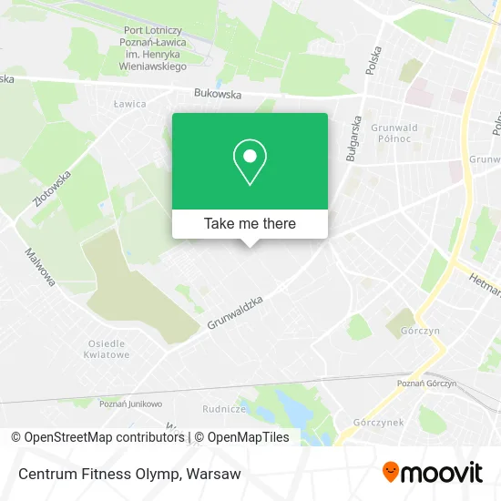 Centrum Fitness Olymp map