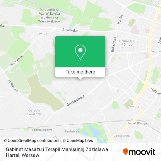 Gabinet Masażu i Terapii Manualnej Zdzisława Hartel map