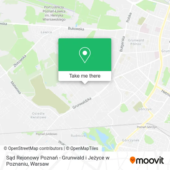 Sąd Rejonowy Poznań - Grunwald i Jeżyce w Poznaniu map