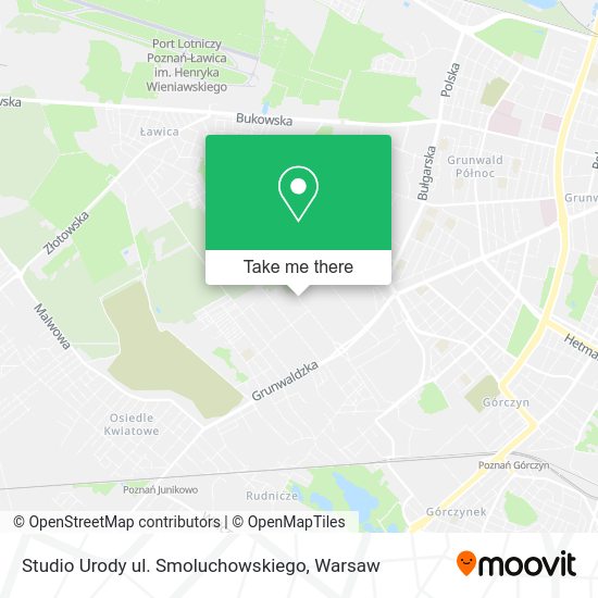 Studio Urody ul. Smoluchowskiego map