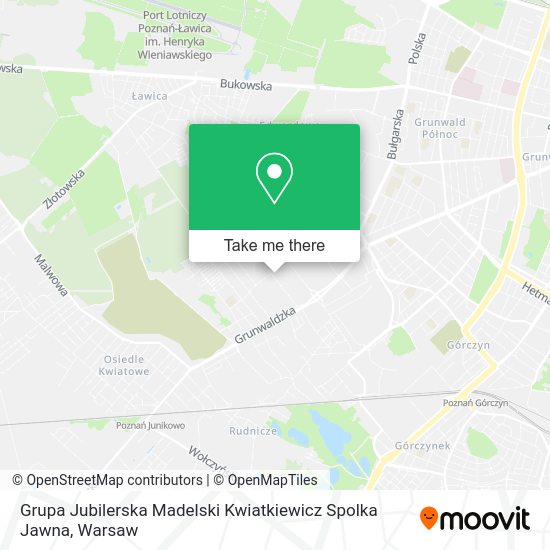 Grupa Jubilerska Madelski Kwiatkiewicz Spolka Jawna map