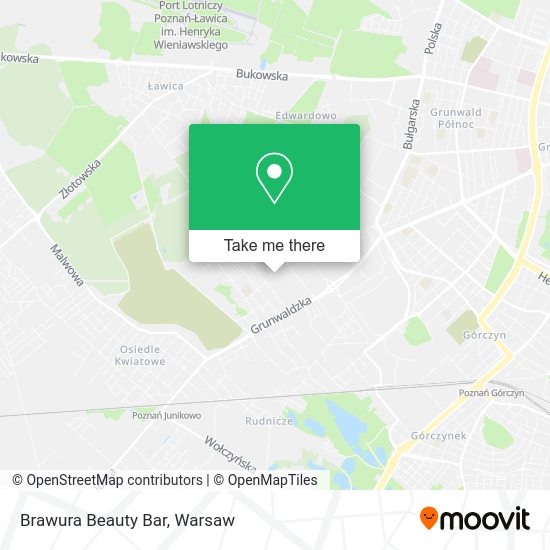 Brawura Beauty Bar map