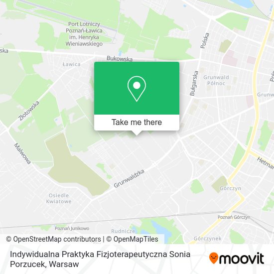 Indywidualna Praktyka Fizjoterapeutyczna Sonia Porzucek map