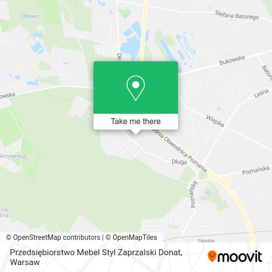 Przedsiębiorstwo Mebel Styl Zaprzalski Donat map