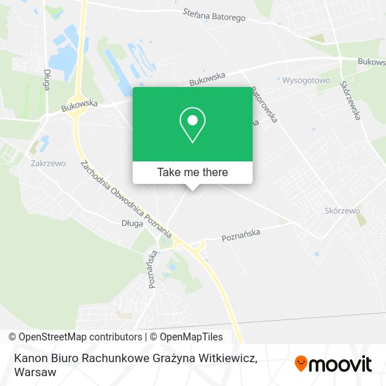 Kanon Biuro Rachunkowe Grażyna Witkiewicz map